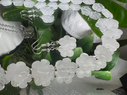 Clarté - collier en cristal de roche 15mm