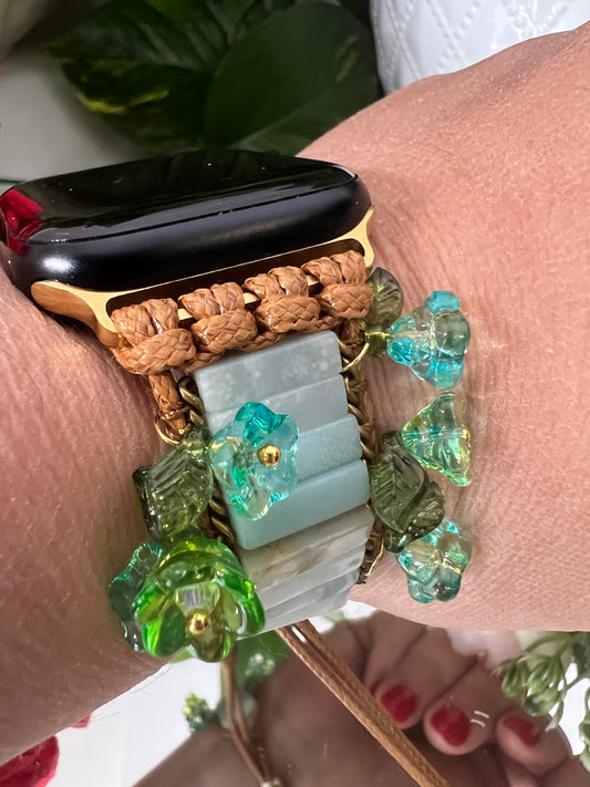 Harmonie - bracelet Apple Watch en amazonite