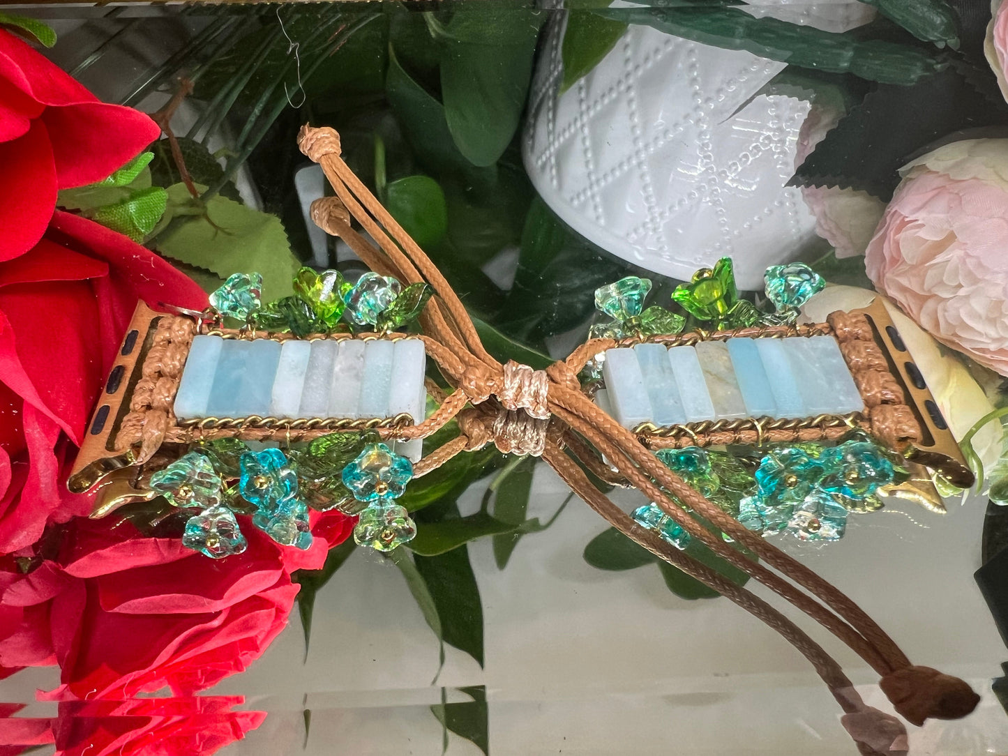 Harmonie - bracelet Apple Watch en amazonite