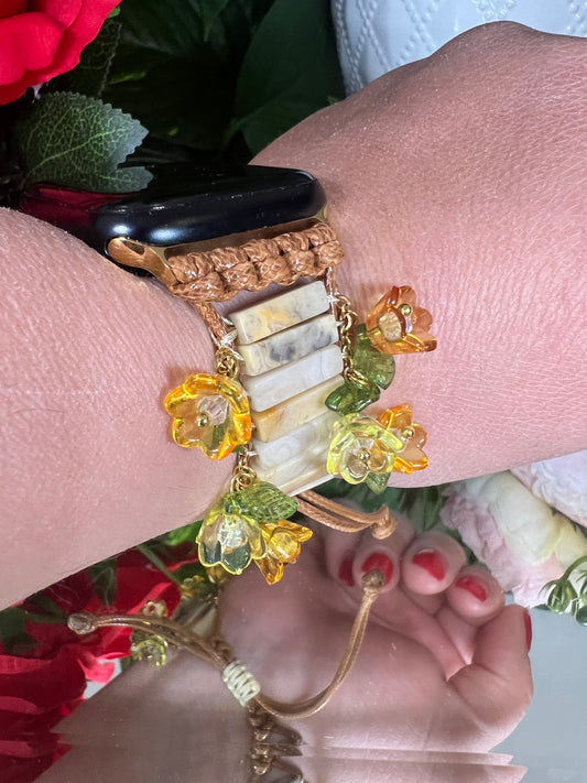 Équilibre  - bracelet Apple Watch en agate