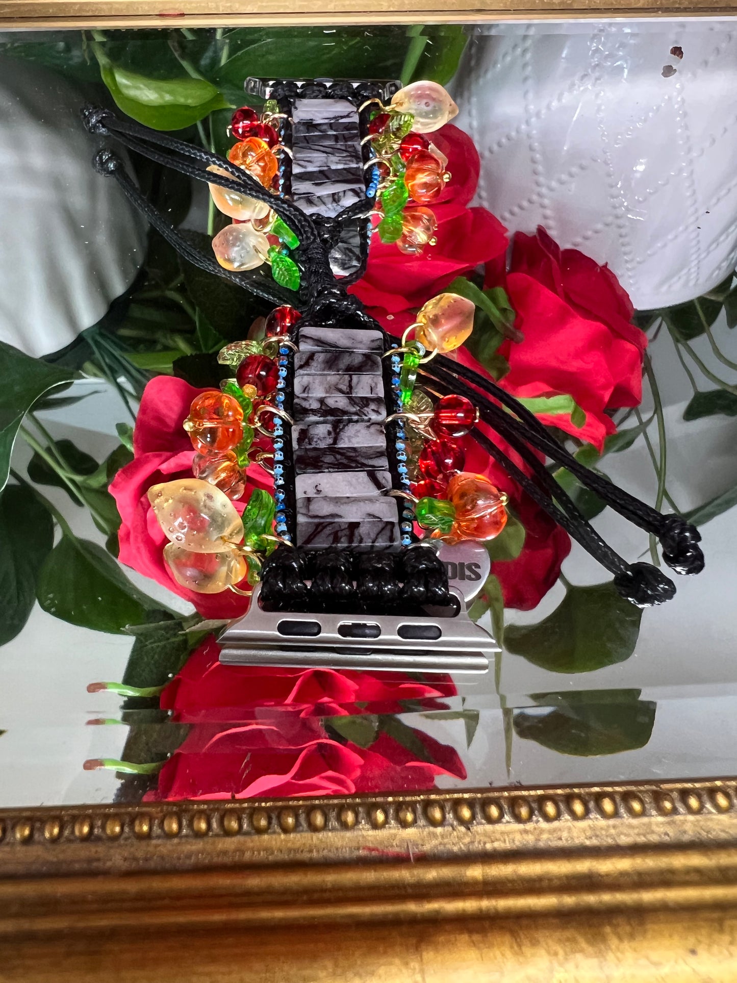 Motivation - bracelet Apple Watch en jaspe zèbre