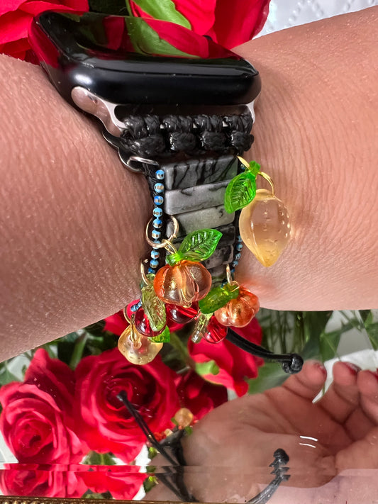 Motivation  - bracelet Apple Watch en jaspe zèbre