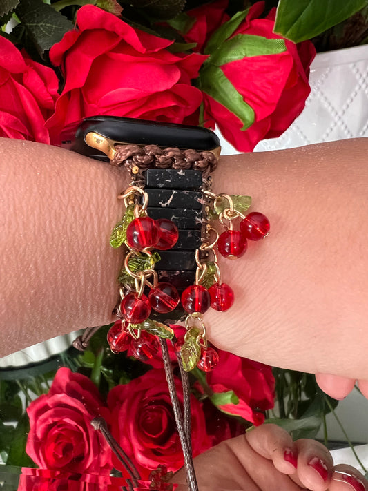 Vitalité - bracelet Apple Watch en jaspe empereur