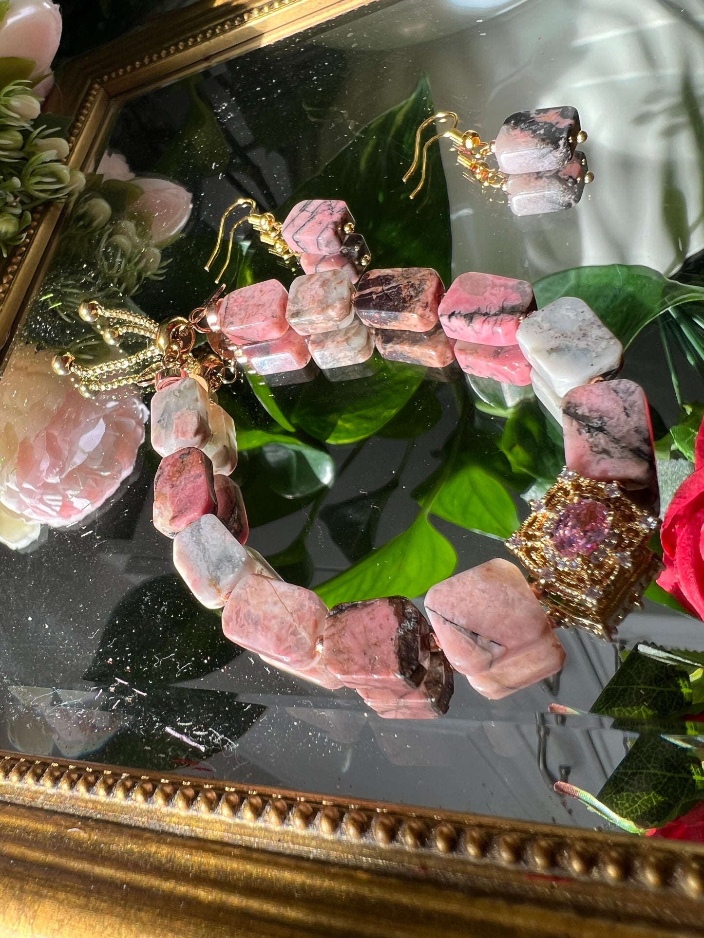 Compassion - bracelet en rhodonite 10mm