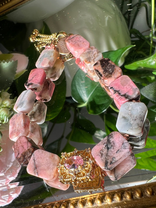 Compassion - bracelet en rhodonite 10mm