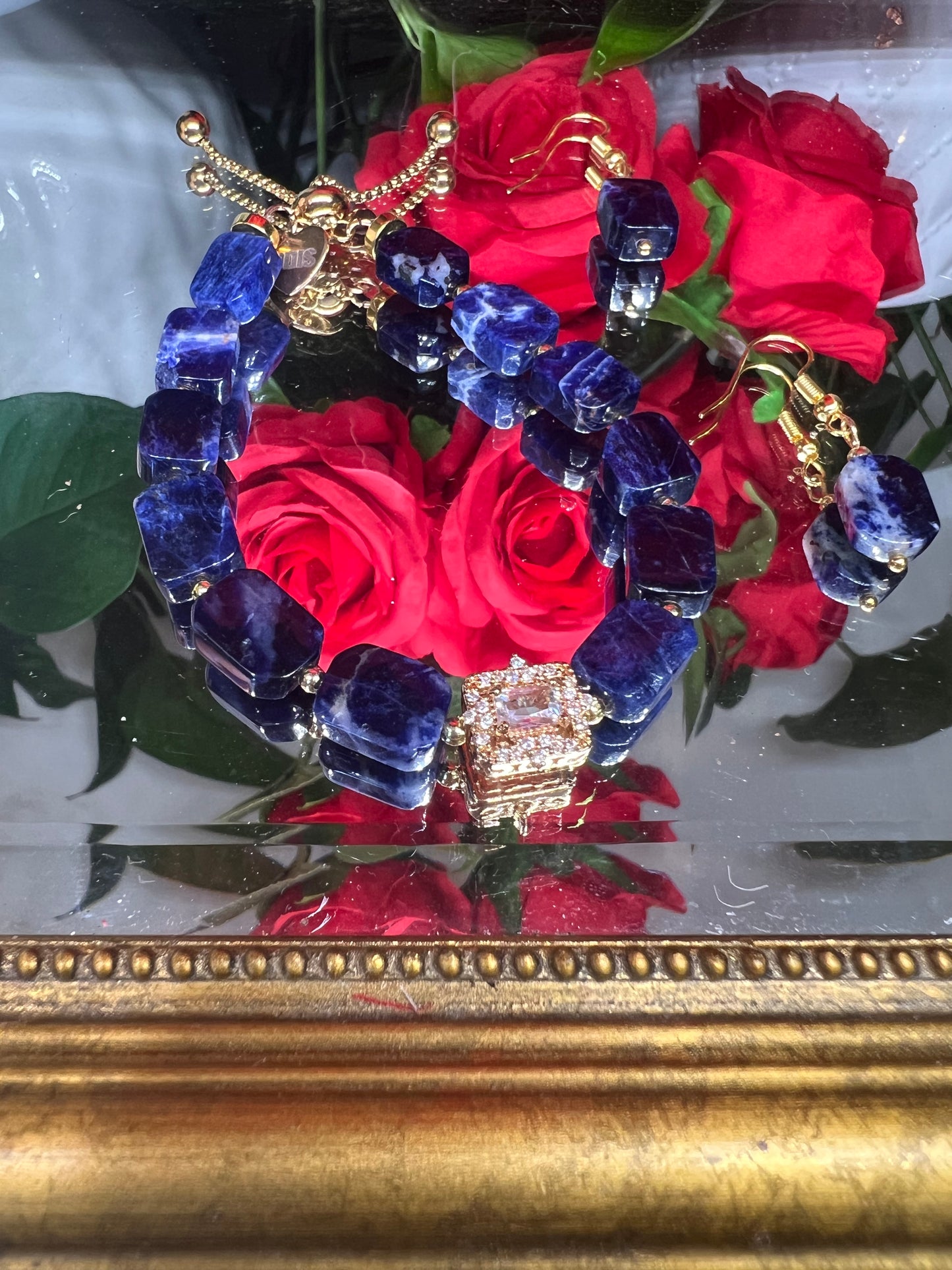 Réfléction - bracelet en sodalite 10mm