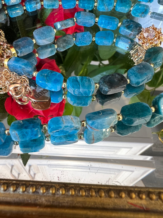 Inspiration - bijoux en apatite 10mm