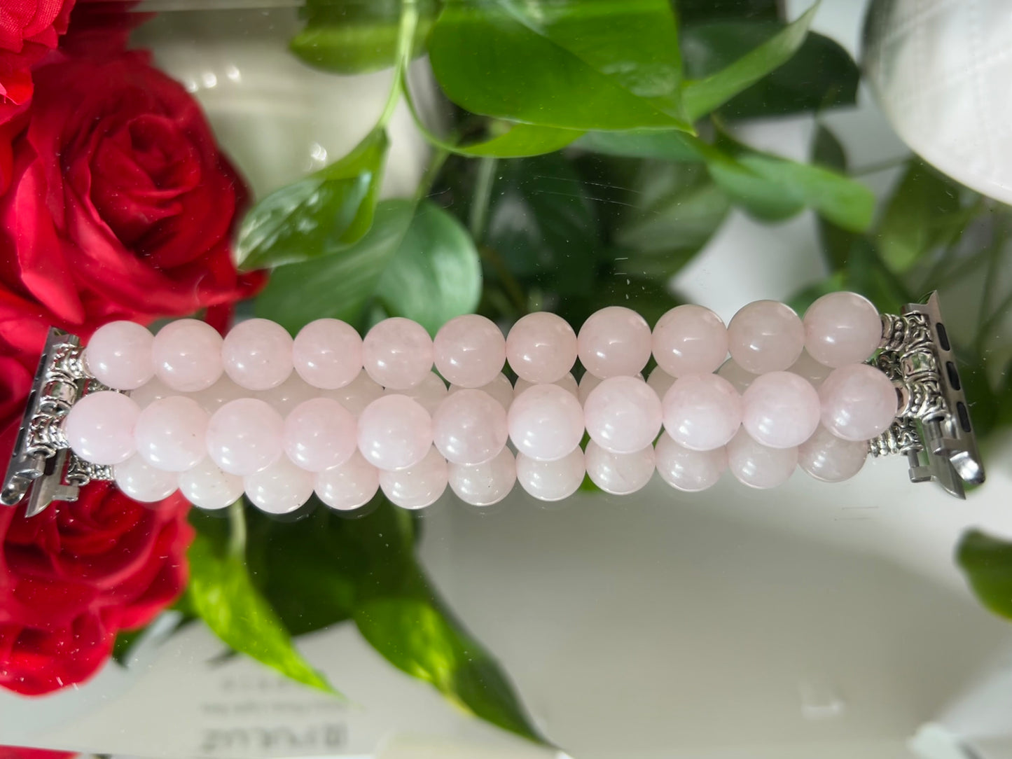 Amour - bracelet Apple Watch en quartz rose 12mm