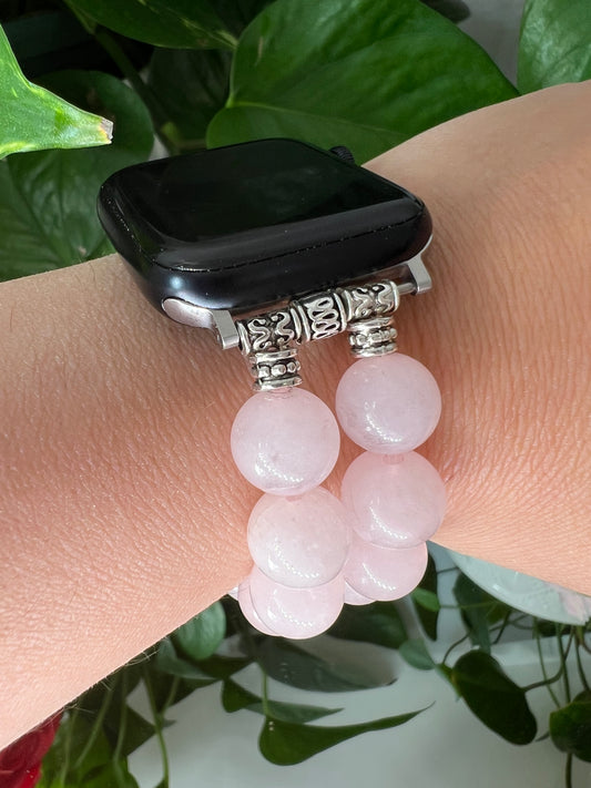 Amour - bracelet Apple Watch en quartz rose 12mm