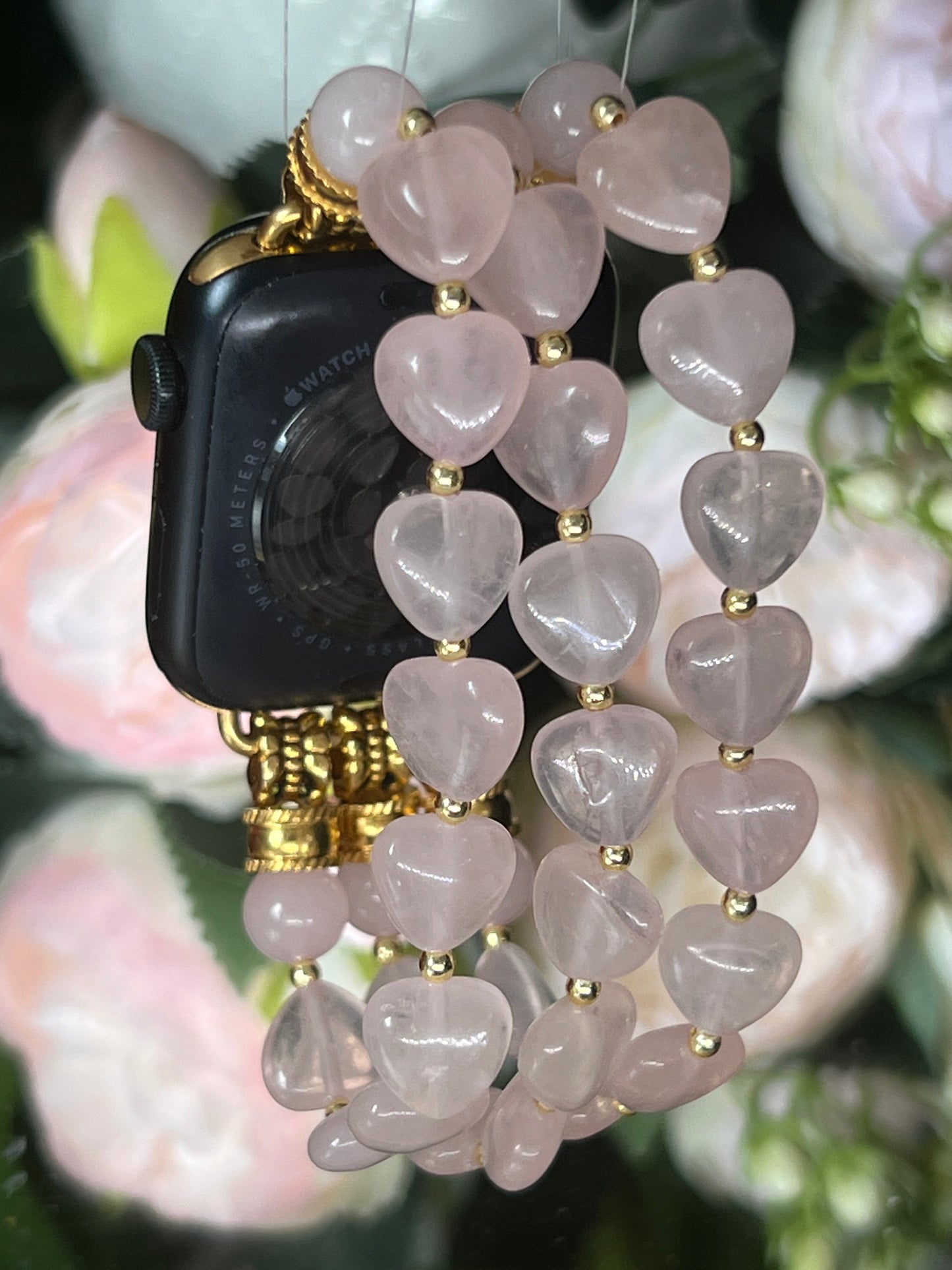 Paix - bracelet Apple Watch en quartz coeurs 10mm