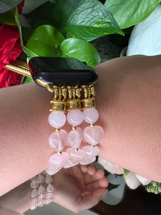 Paix - bracelet Apple Watch en quartz coeurs 10mm