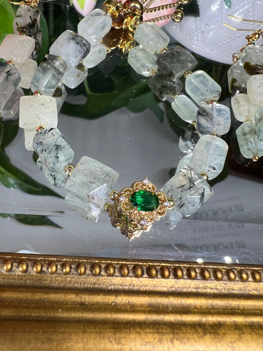 Guérison  - bracelet en préhnite 10mm