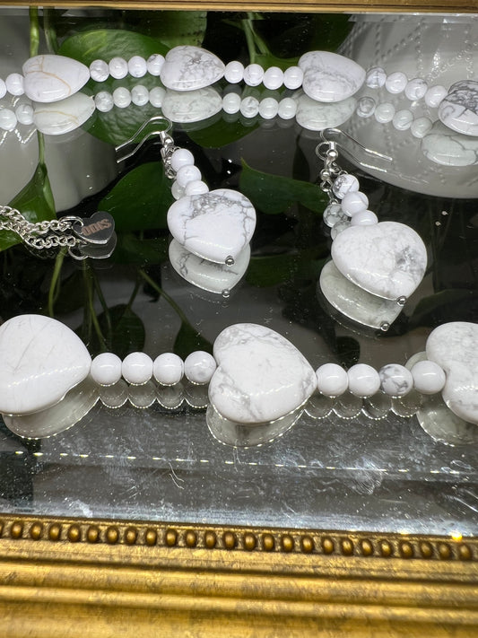 Calme - collier en howlite 20mm