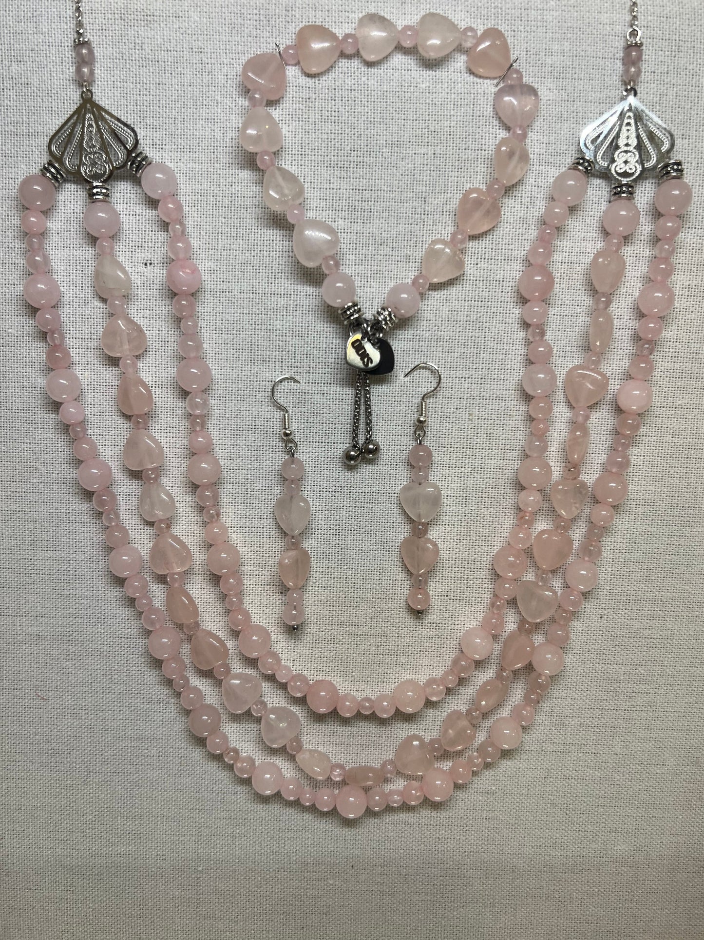 Délicatesse - bijoux en quartz rose 10mm