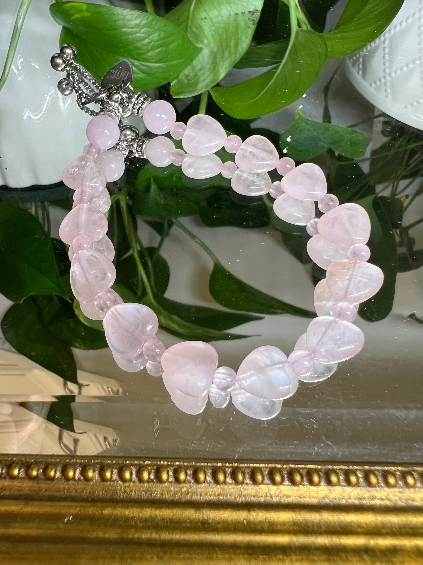 Délicatesse - bijoux en quartz rose 10mm