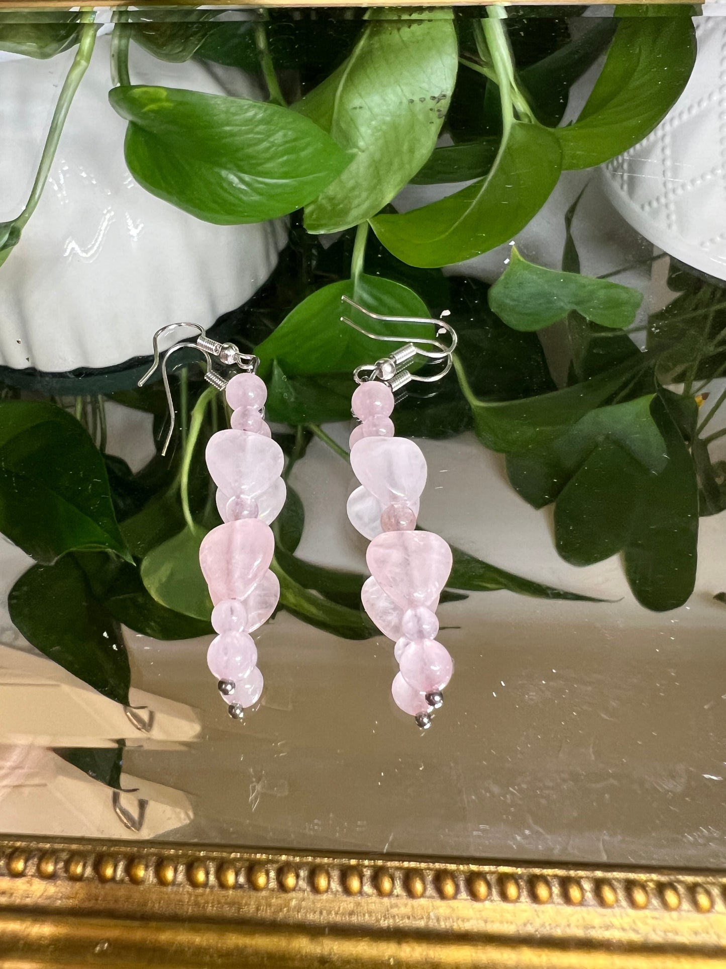 Délicatesse - bijoux en quartz rose 10mm