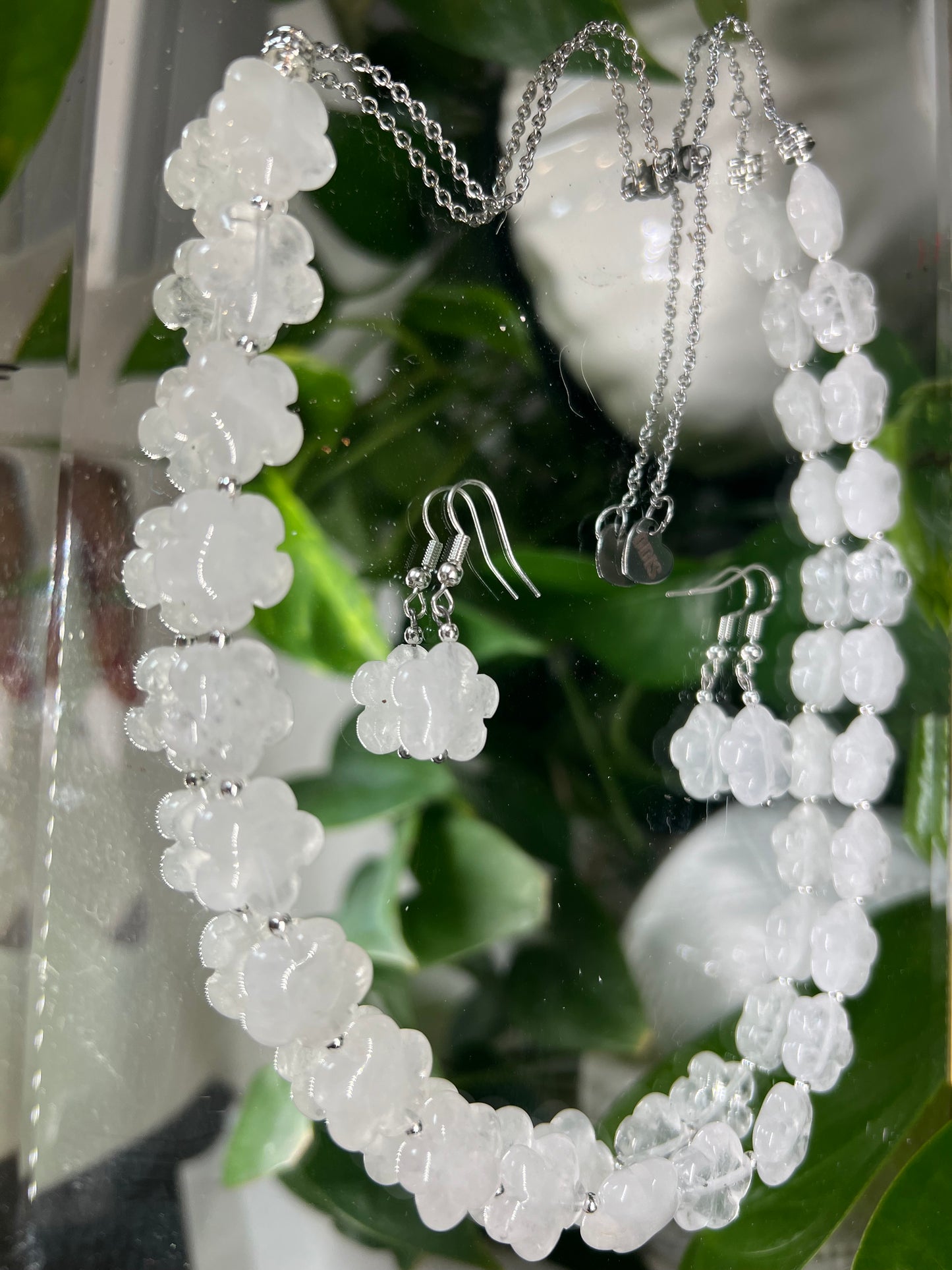Clarté - collier en cristal de roche 15mm
