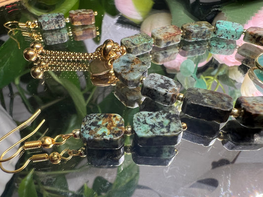 Évolution - bracelet en turquoise africaine 10mm
