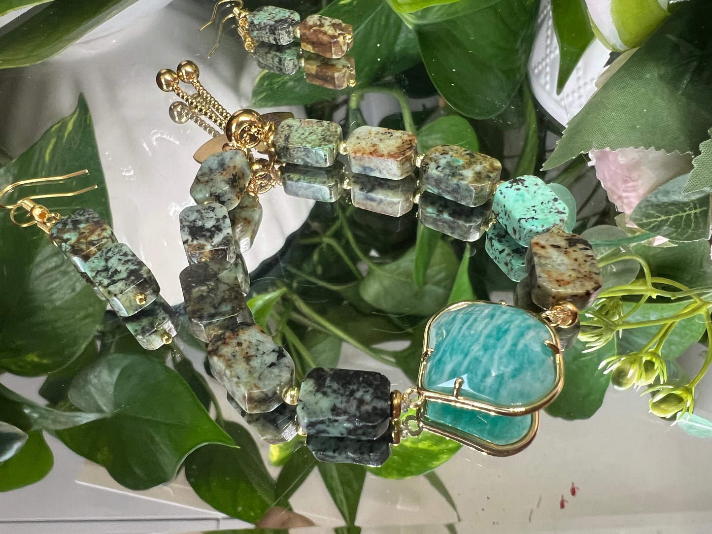 Évolution - bracelet en turquoise africaine 10mm