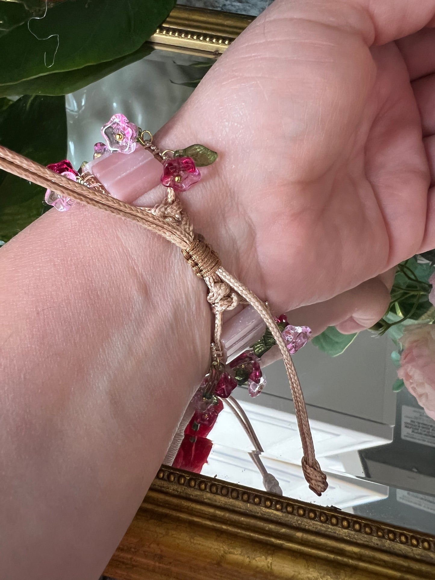 Tendresse - bracelet Apple Watch en opale rose