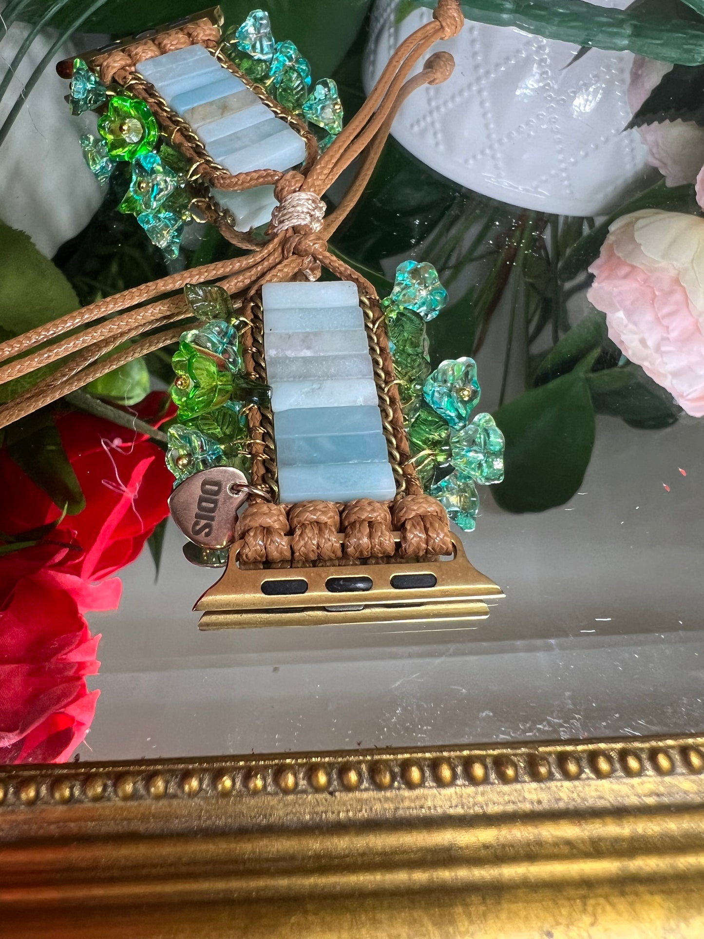 Harmonie - bracelet Apple Watch en amazonite