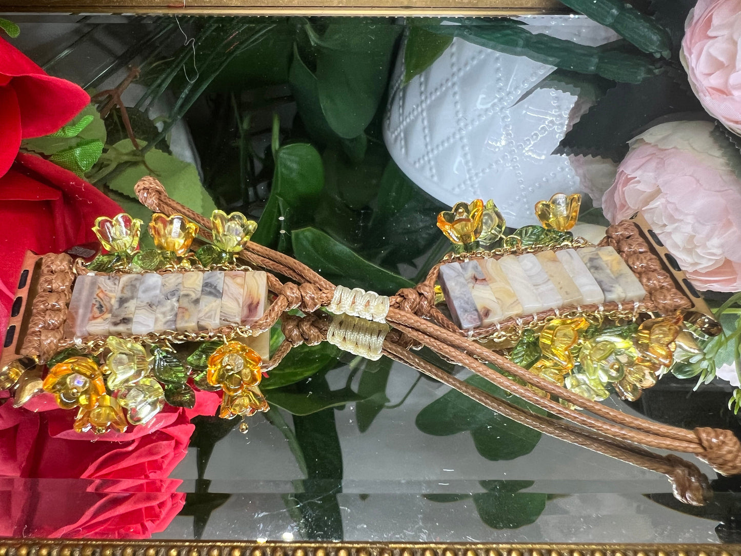 Équilibre  - bracelet Apple Watch en agate