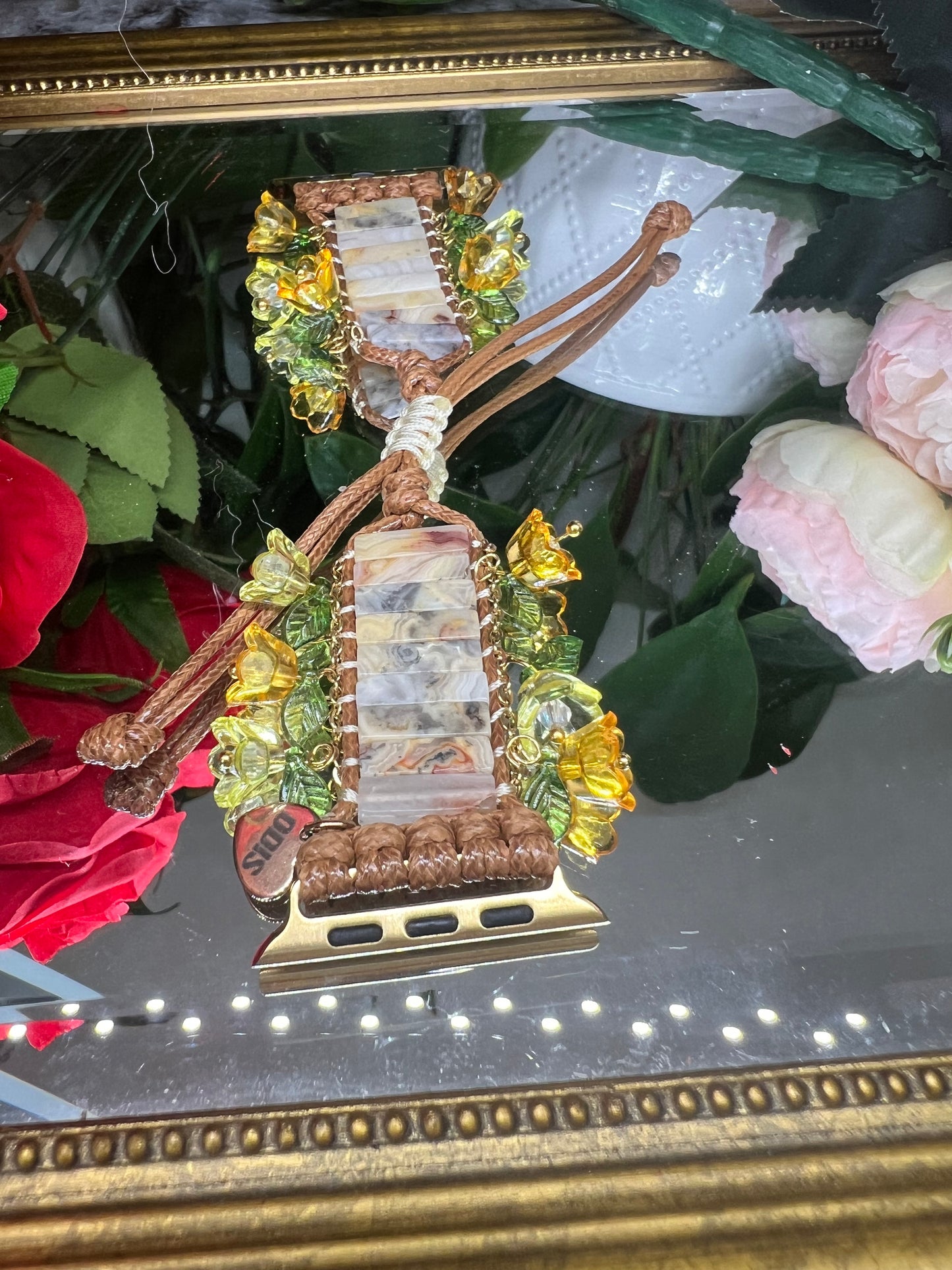 Équilibre  - bracelet Apple Watch en agate