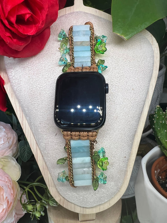 Harmonie - bracelet Apple Watch en amazonite