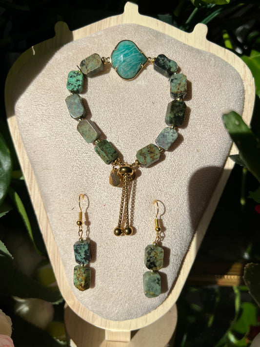 Évolution - bracelet en turquoise africaine 10mm