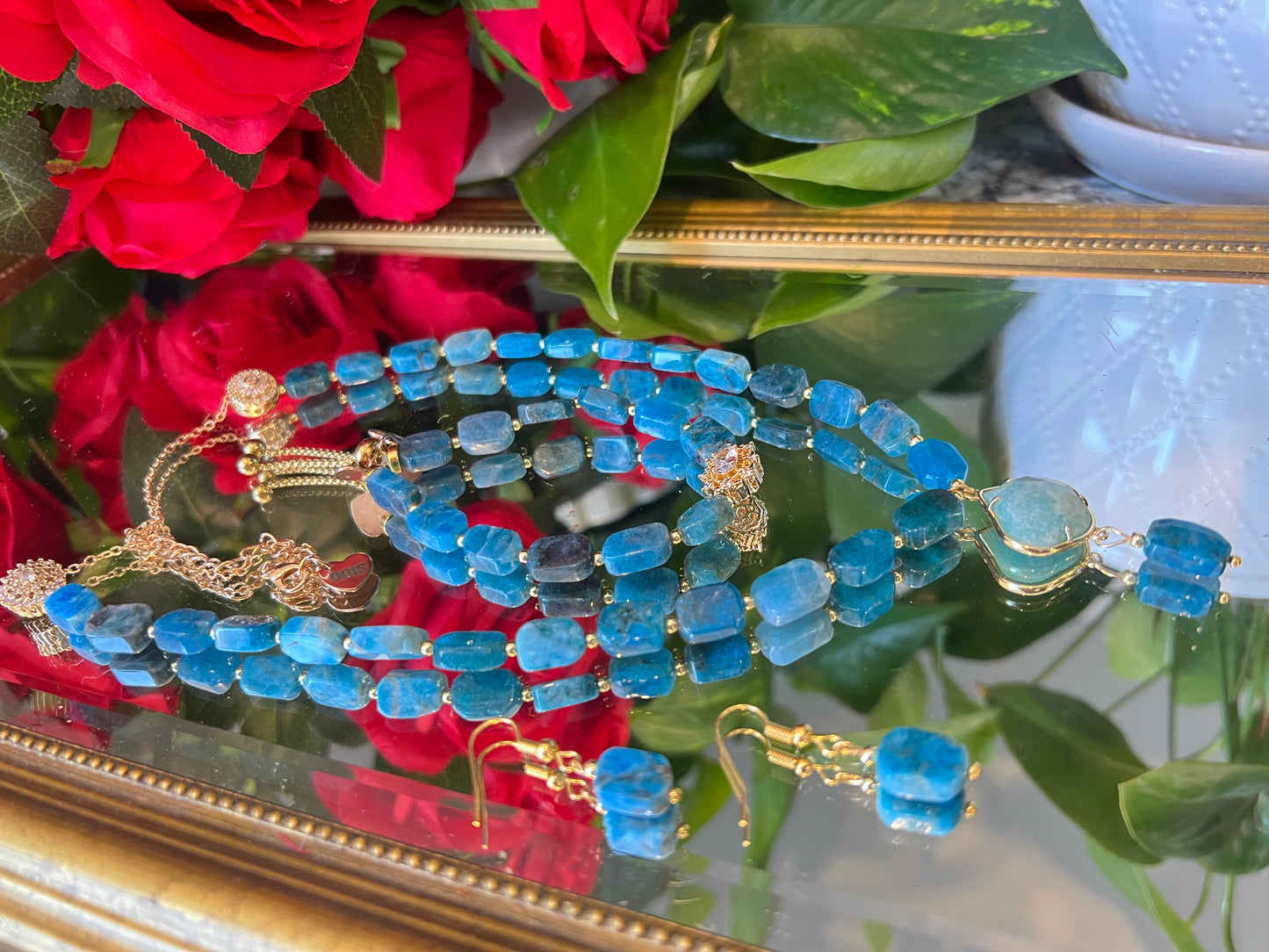 Inspiration - bijoux en apatite 10mm