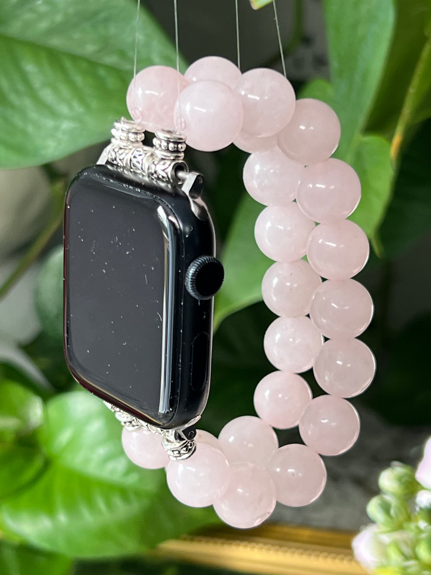 Amour - bracelet Apple Watch en quartz rose 12mm