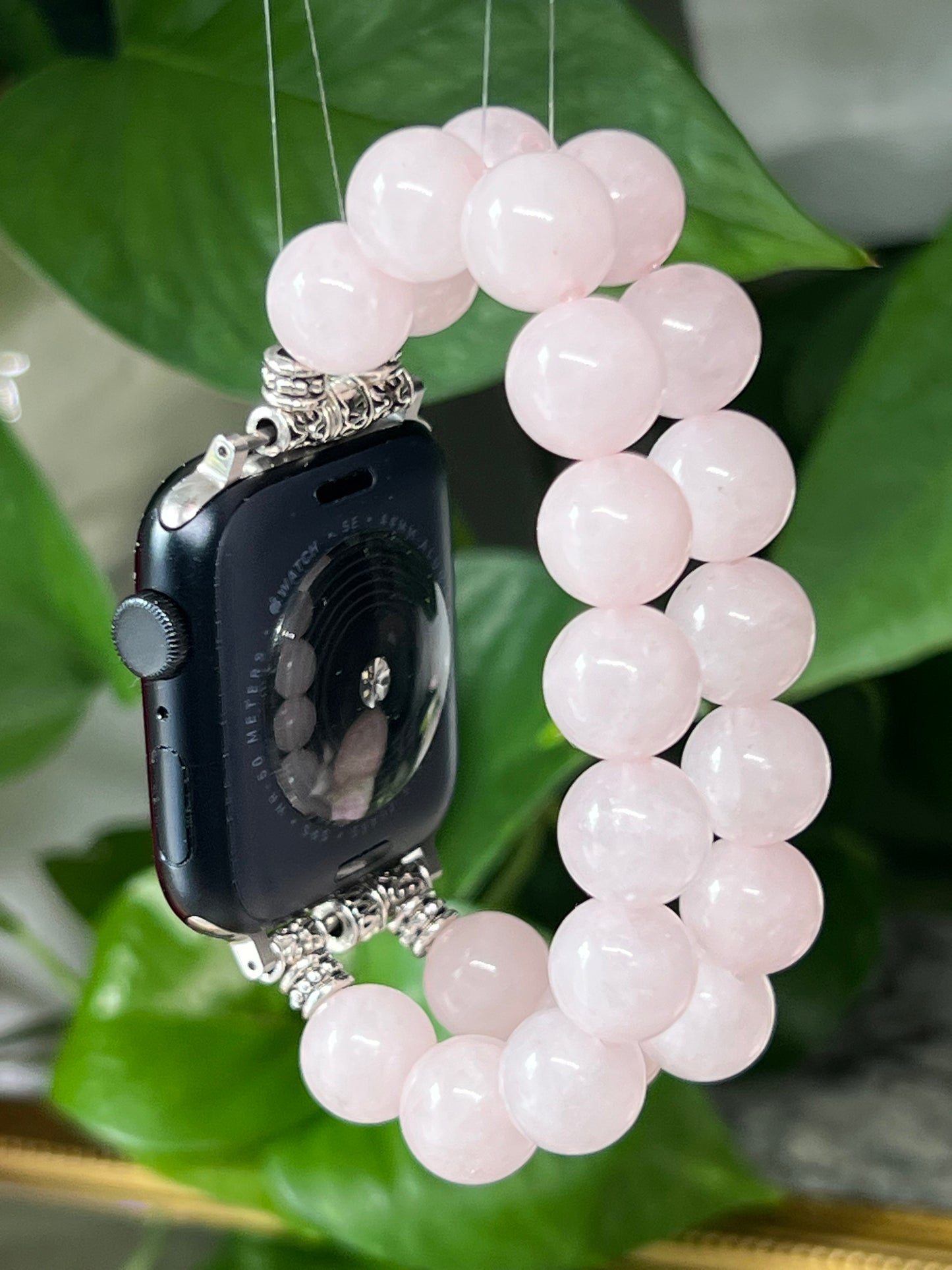 Amour - bracelet Apple Watch en quartz rose 12mm