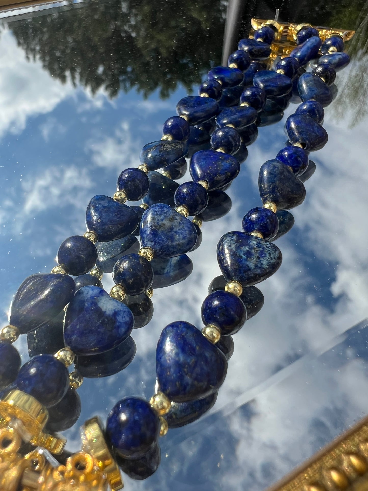 Perspicacité - bracelet Apple Watch en lapis lazuli 10mm
