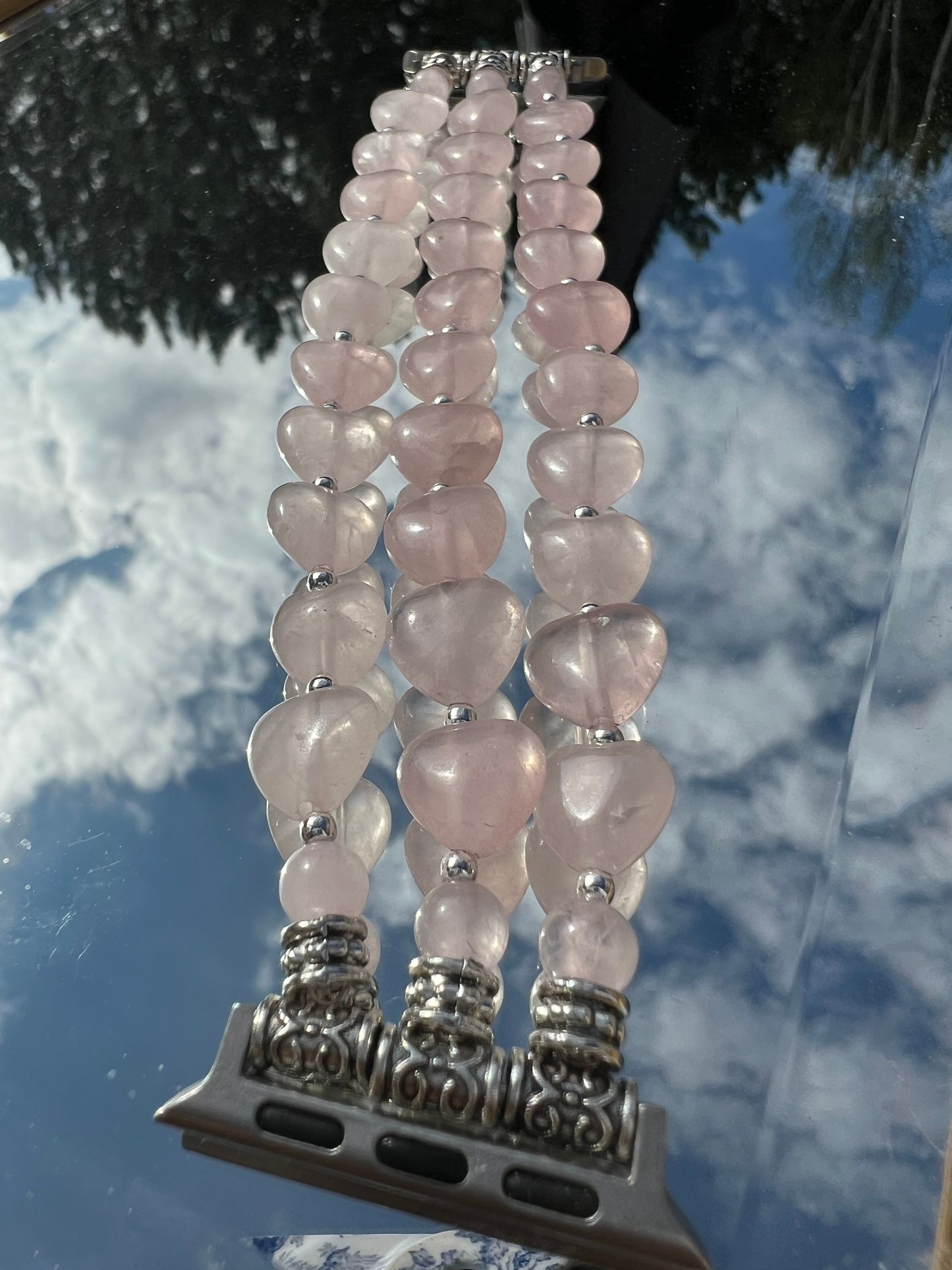 Douceur - bracelet Apple Watch en quartz coeurs 10mm
