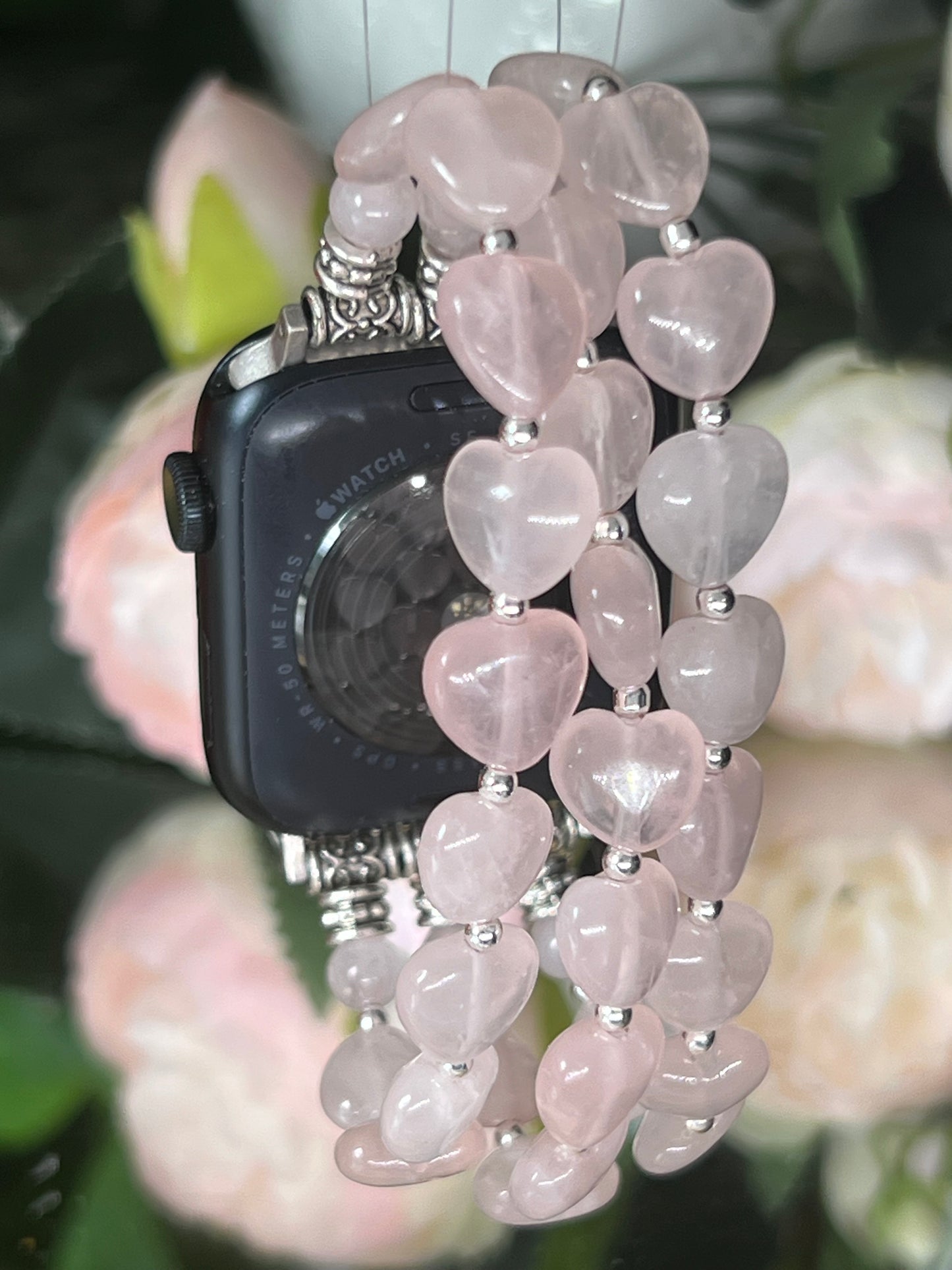 Douceur - bracelet Apple Watch en quartz coeurs 10mm