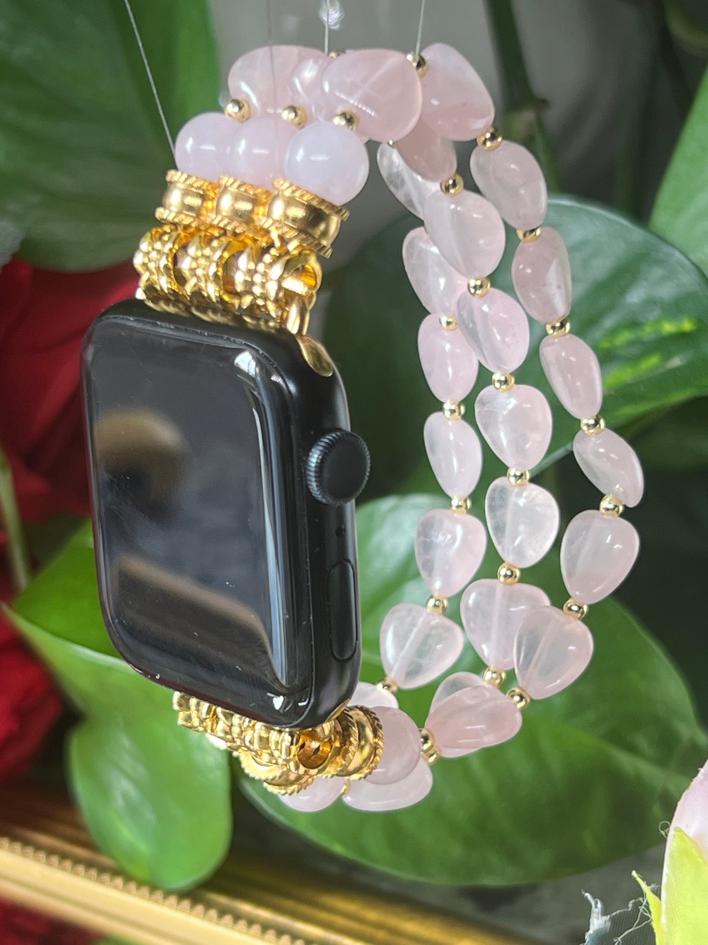 Paix - bracelet Apple Watch en quartz coeurs 10mm