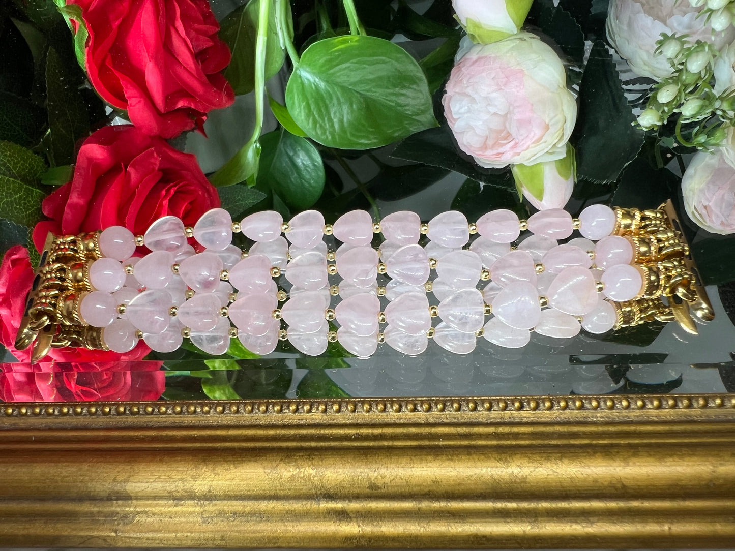 Paix - bracelet Apple Watch en quartz coeurs 10mm