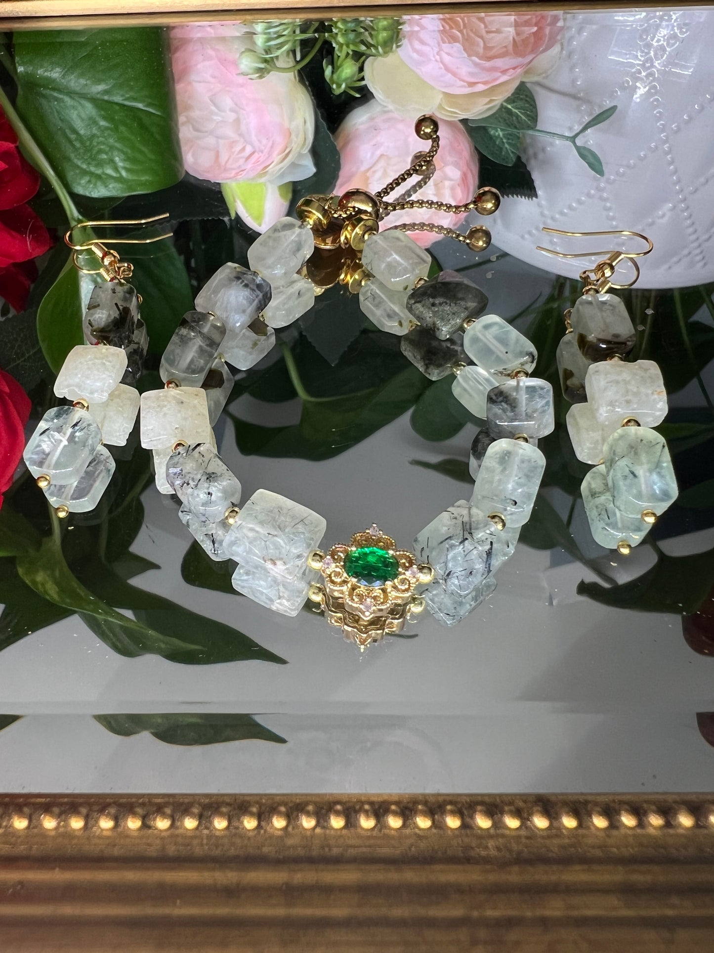 Guérison  - bracelet en préhnite 10mm