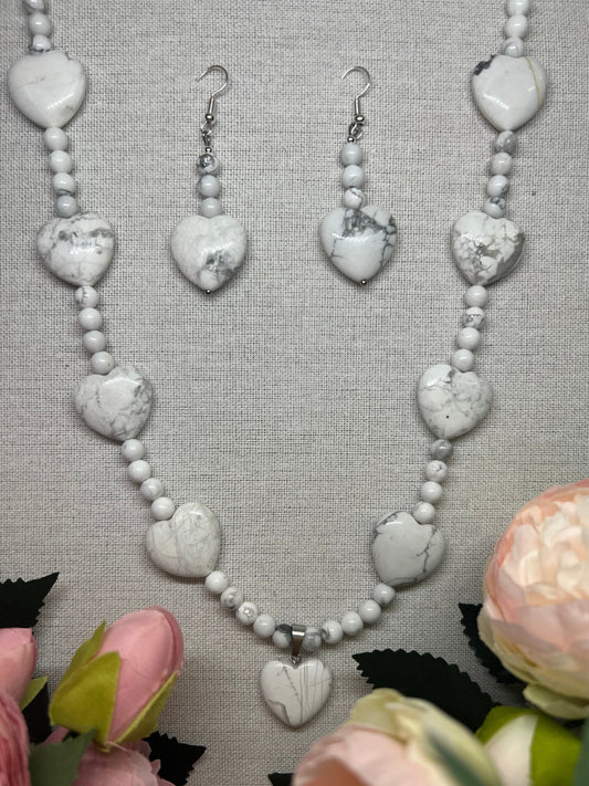 Calme - collier en howlite 20mm